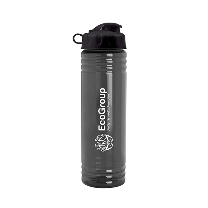 24 oz. Slim Fit UpCycle RPET Bottle with Flip Lid, Screen Print