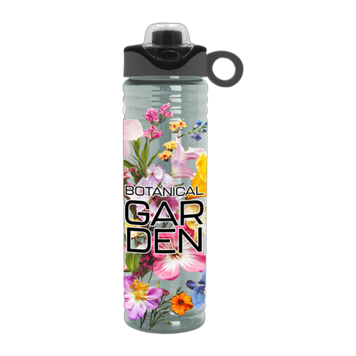 24 oz. Slim Fit UpCycle RPET Bottles with Drink-Thru Snap On Silicone Loop Handle Lid Digital