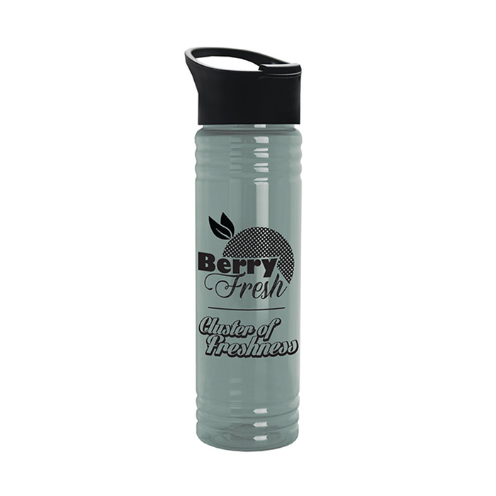 24 oz. Slim Fit UpCycle RPET Bottles with Pop-up Sip Lid, Full Color
