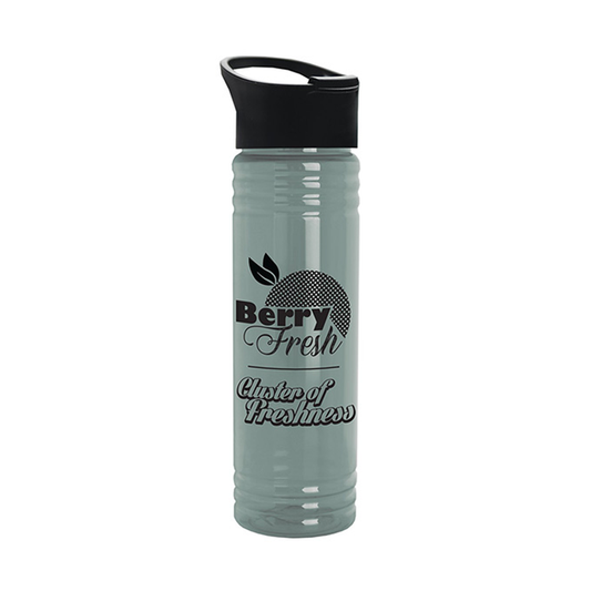 24 oz. Slim Fit UpCycle RPET Bottles with Pop-up Sip Lid, Full Color
