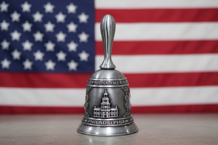 Silver bell with 'Independence' and 'Philadelphia' engraved