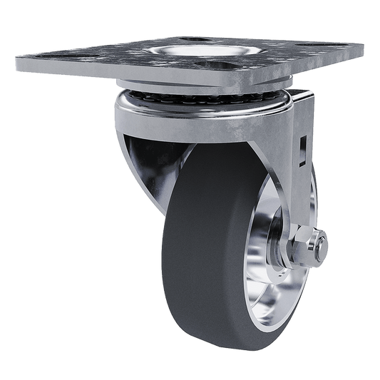 3-1/2" Aluminum core, top plate caster