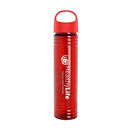 32 oz. Adventure Bottle with Oval Crest Lid made with Tritan Renew, Screen Print