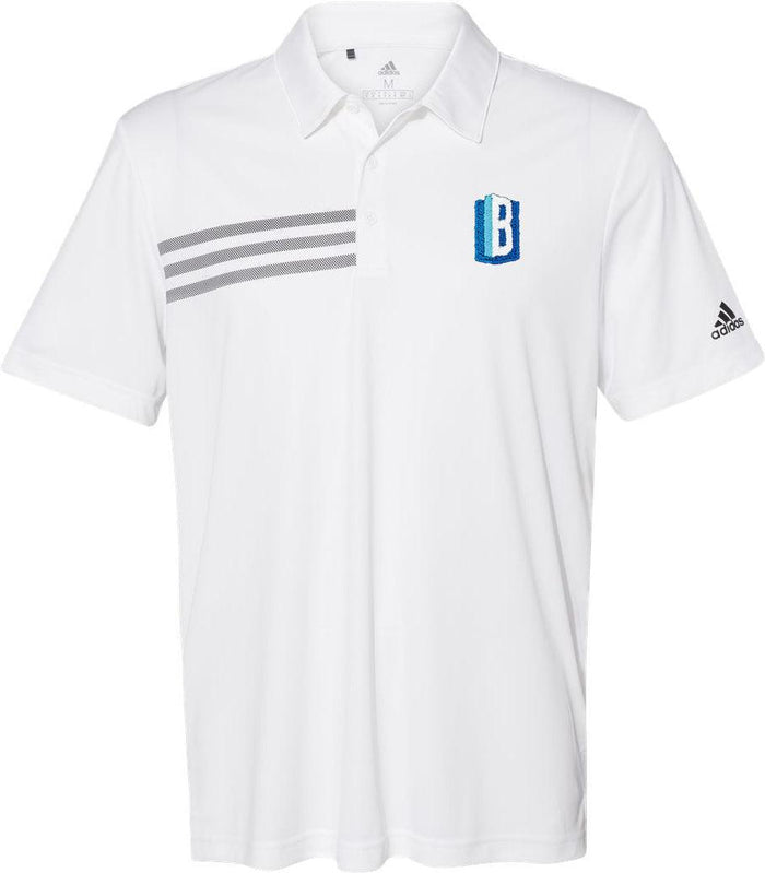 no-logo Adidas 3Stripes Shoulder Polo-Men's Polos-Adidas-Thread Logic