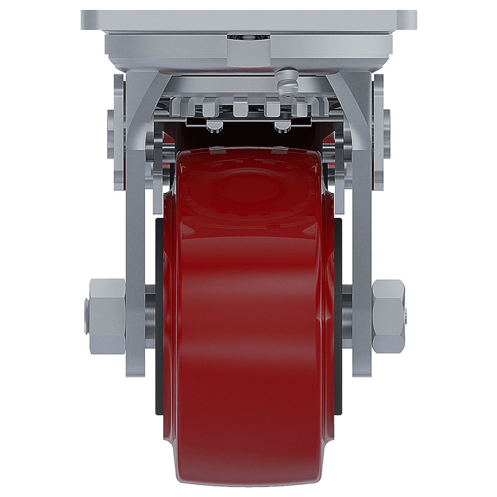 4 x 2-inch Polyurethane Swivel Caster with Full Brake