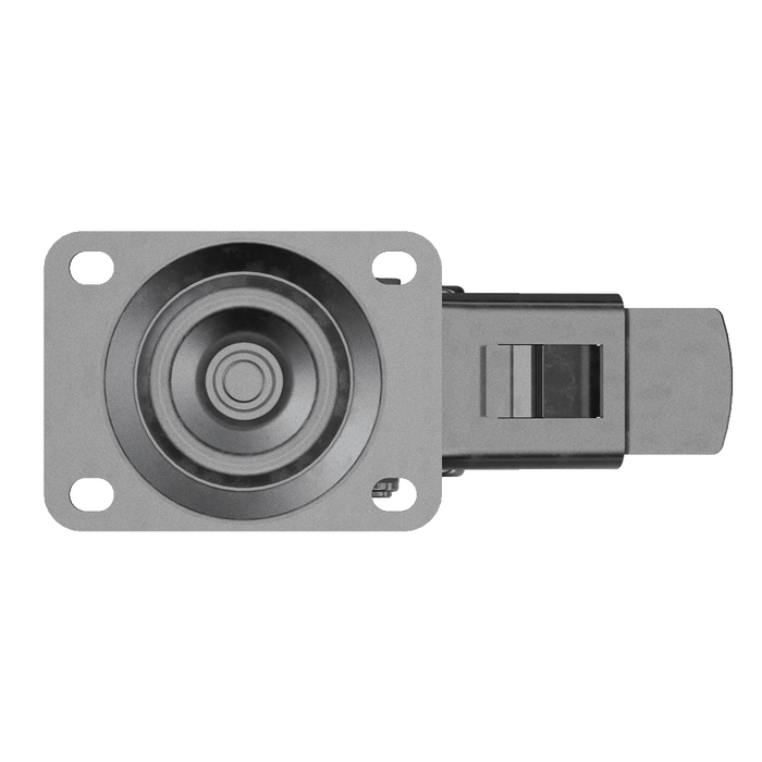 4in TCH Blue Swivel Caster with Brake