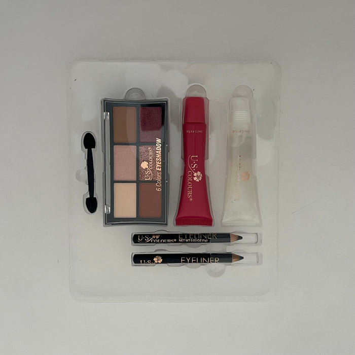 5 - Piece Eye & Lips Makeup Set – Complete Glam Kit for a Stunning Look! 💖 - Lotshop.pk