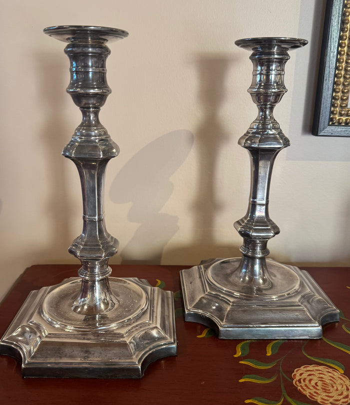 Vintage Silver Candlesticks (Pair)