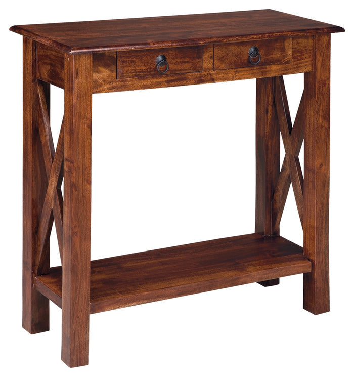 Abbonto T800-114 Warm Brown Console Sofa Table