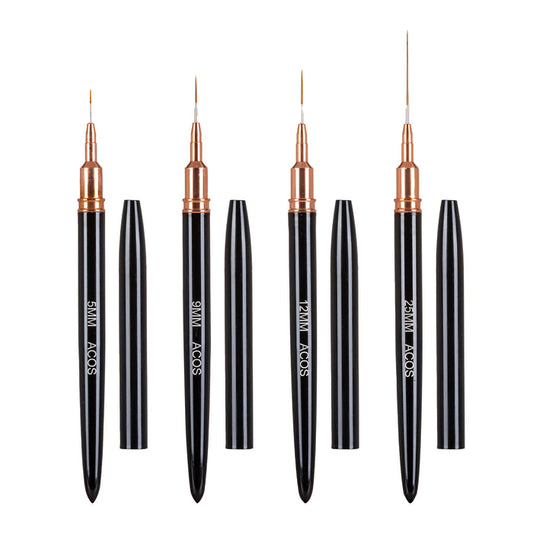 ACOS Nail Art Liner Brushes Set (4pcs) - Lashmer