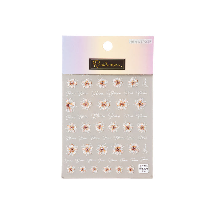 Nail Art Stickers -- Flowers - Lashmer