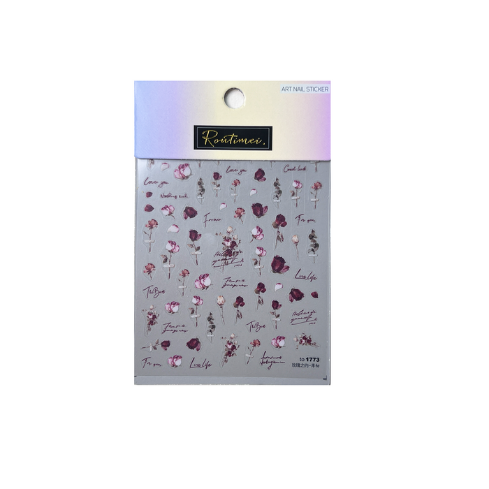 ACOS Nail Art Stickers -- Flowers #011 - Lashmer