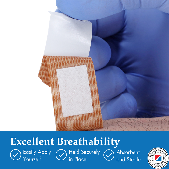 Adhesive Fabric Bandage Strips, 1" x 3", Sterile