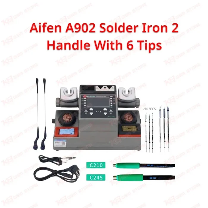 Aifen A902 Solder Iron 2 Handle With 6 Tips