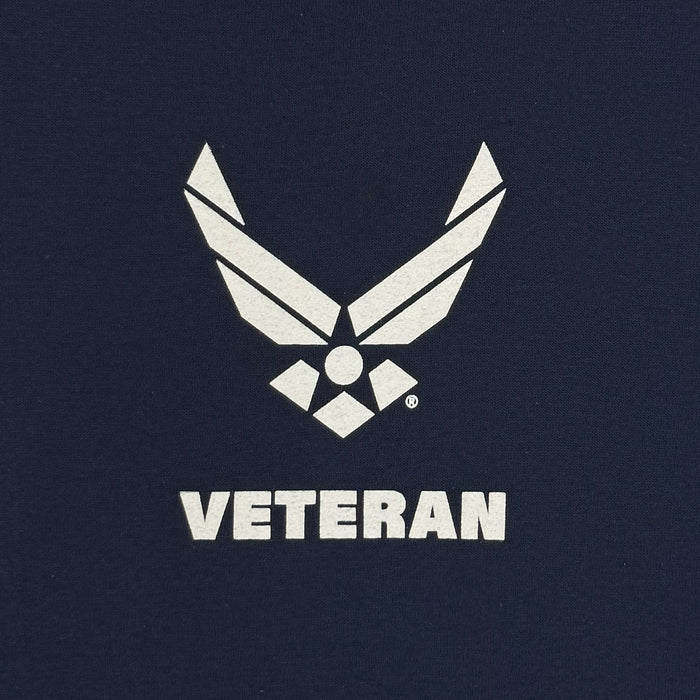 Air Force Veteran Flag Long Sleeve T-Shirt (Navy)