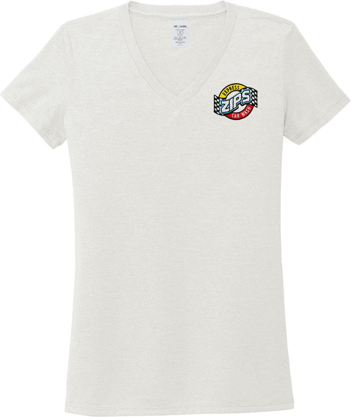 no-logo Allmade Ladies Tri-Blend V-Neck Tee-Regular-Allmade-Thread Logic