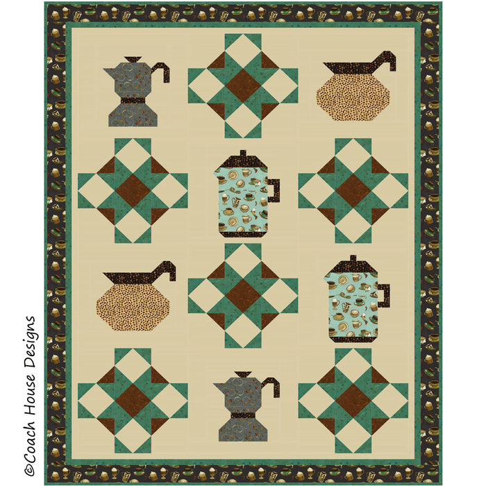 Always Coffee First Downloadable PDF Quilt Pattern