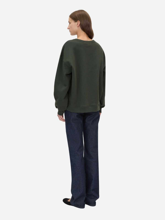 Anca Graphic Sweater - Bottle Green
