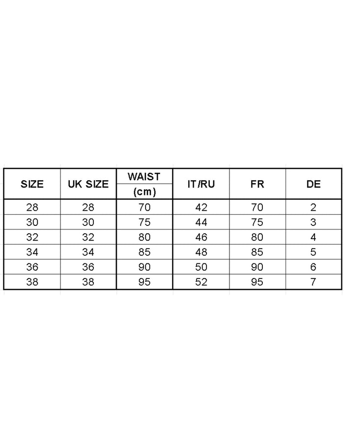 Aqua Sphere Essentials Boxer Mens 28 inch waist chart in UK sizes and cm