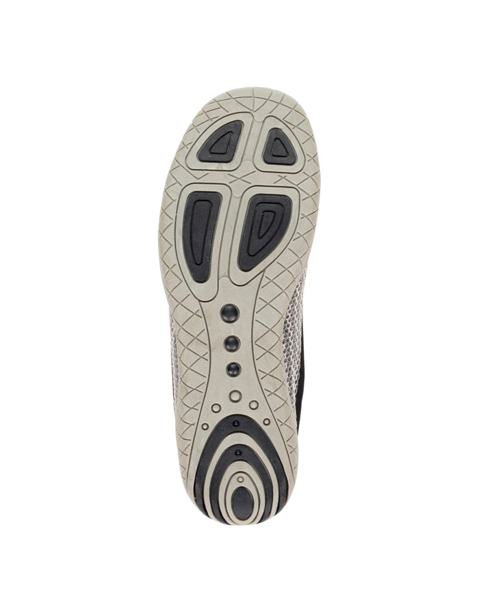 Aquafeel Unisex Ocean aqua shoe in black/grey with white textured sole