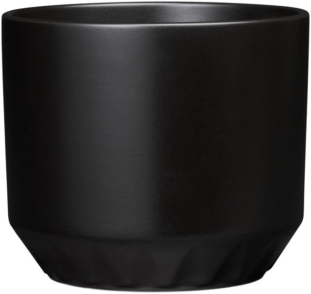 Arabia Ilona Flower Pot 100x120mm Matte Black - Soposopo