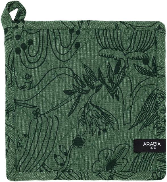 Arabia Pot Holder Gardeners 22x22cm. Dark Green - Soposopo