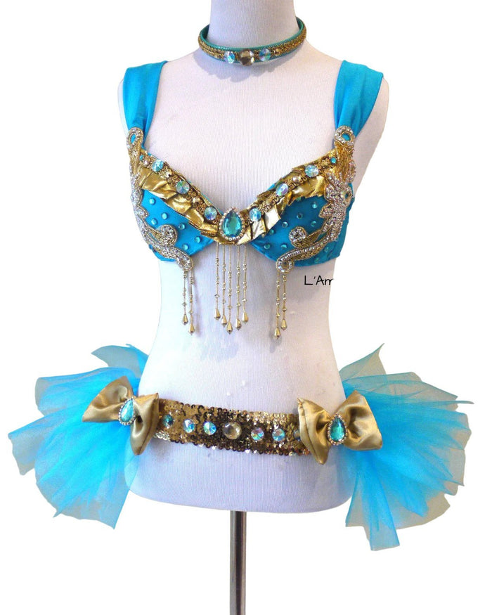 Arabian Nights Inspired Cosplay Dance Costume Rave Bra