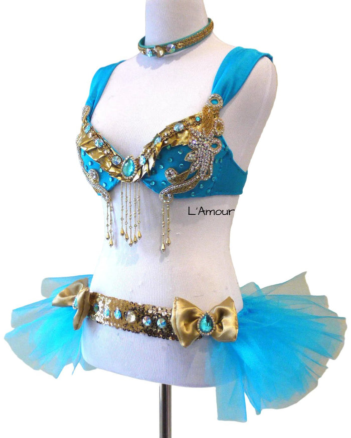 Arabian Nights Inspired Cosplay Dance Costume Rave Bra