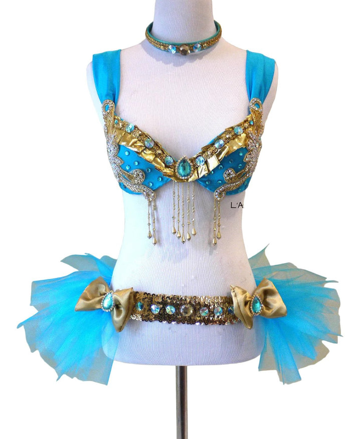 Arabian Nights Inspired Cosplay Dance Costume Rave Bra