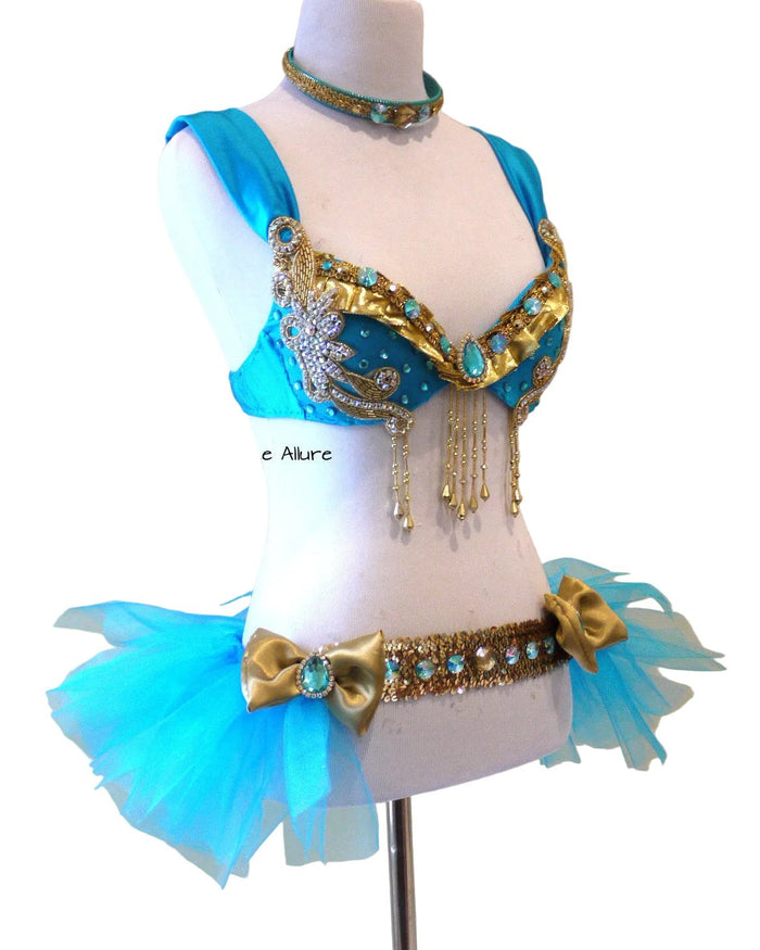 Arabian Nights Inspired Cosplay Dance Costume Rave Bra