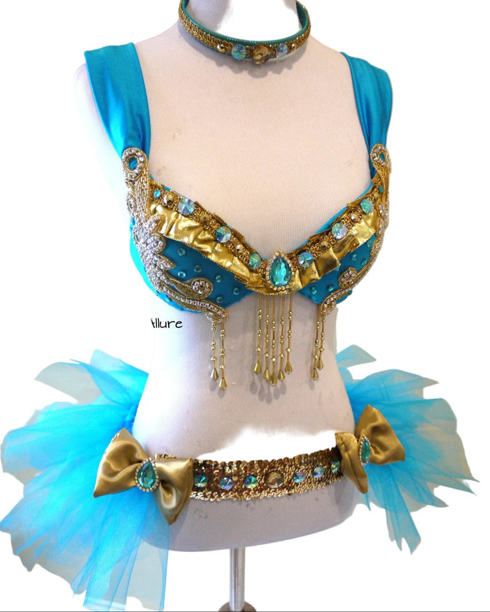 Arabian Nights Inspired Cosplay Dance Costume Rave Bra