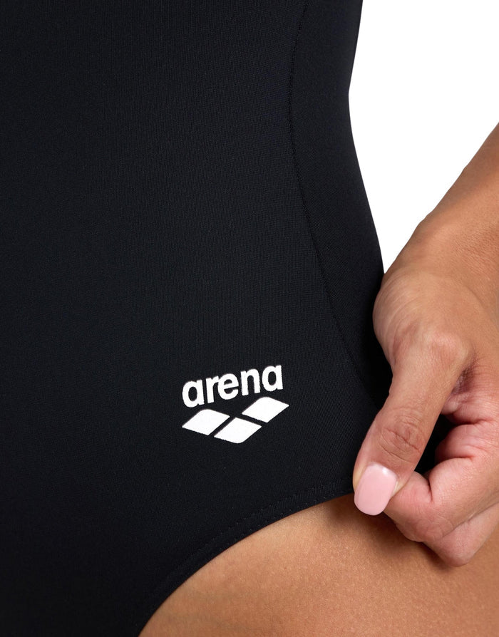 Arena Kikko Pro V back graphic swimsuit in black/white with diamond pattern