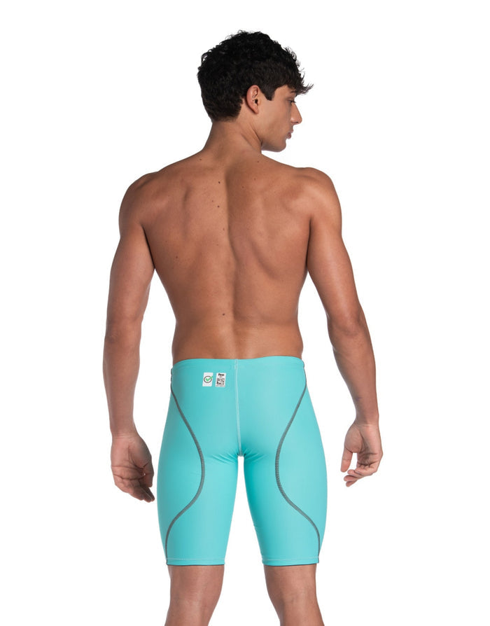 Arena Powerskin ST NEXT Aquamarine Jammer with turquoise compression shorts