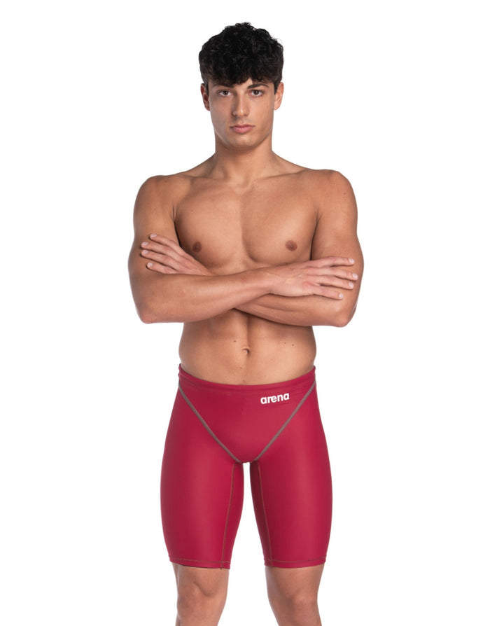 Arena Powerskin ST NEXT Jammer in deep red with recycled materials