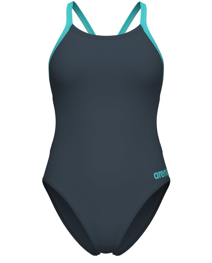 Arena Team Challenge Solid Swimsuit - Asphalt/Water - Limited Edition
