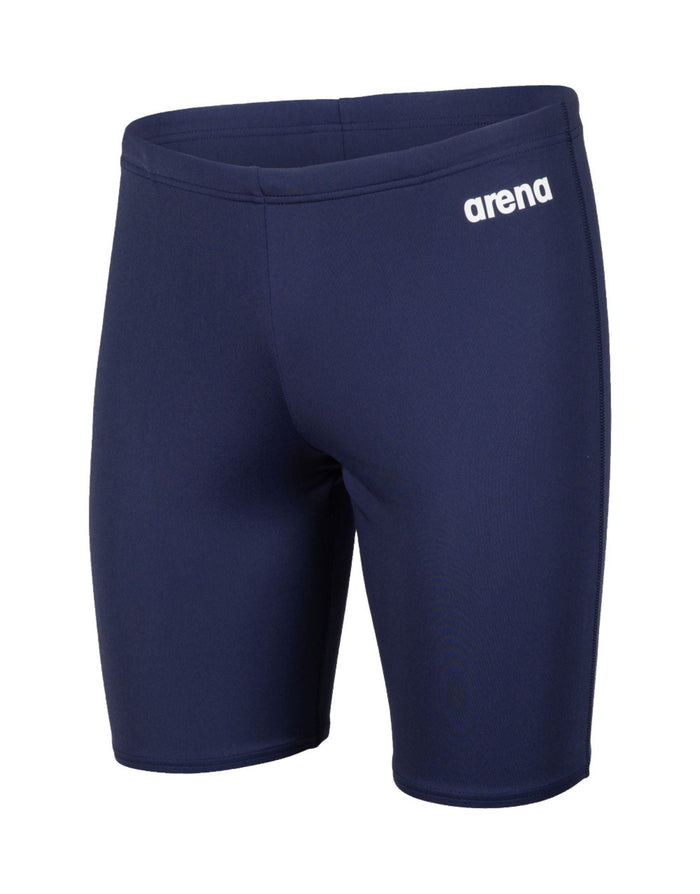 Arena Team Solid Swim Jammer navy blue shorts with white logo
