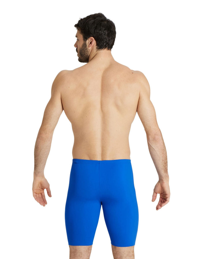 Royal blue Arena Team Solid Swim Jammer with moisture-wicking compression shorts
