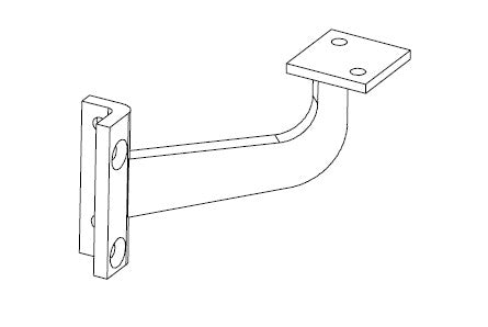 AUSTRALIS BALUSTRADE - 90 Degrees OFFSET RAIL CONNECTOR - Image 1