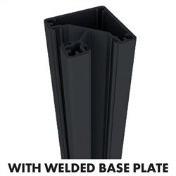AUSTRALIS DELUXE BALUSTRADE - 90 Degrees BASE PLATED POST 1050mm - Image 1