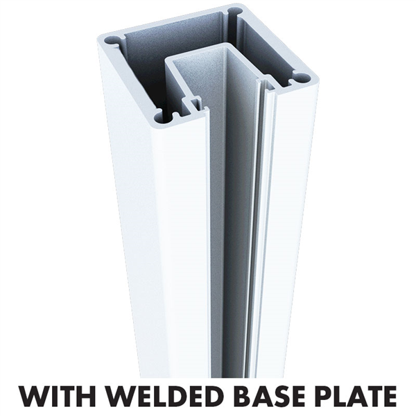 AUSTRALIS DELUXE BALUSTRADE - ONE WAY BASE PLATED POST 1050mm - Image 3
