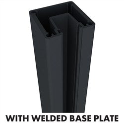 AUSTRALIS DELUXE BALUSTRADE - ONE WAY BASE PLATED POST 1050mm - Image 4