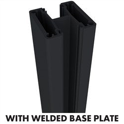 AUSTRALIS DELUXE BALUSTRADE - TWO WAY BASE PLATED POST 1050mm - Image 1