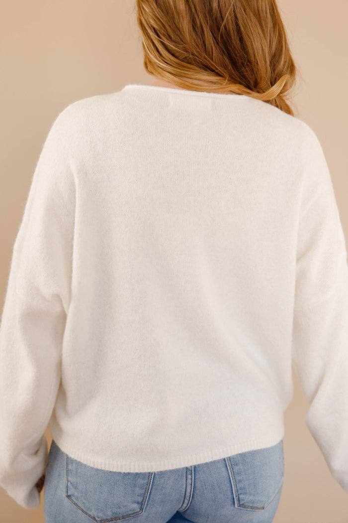 Back To My Old Ways Cardigan-White