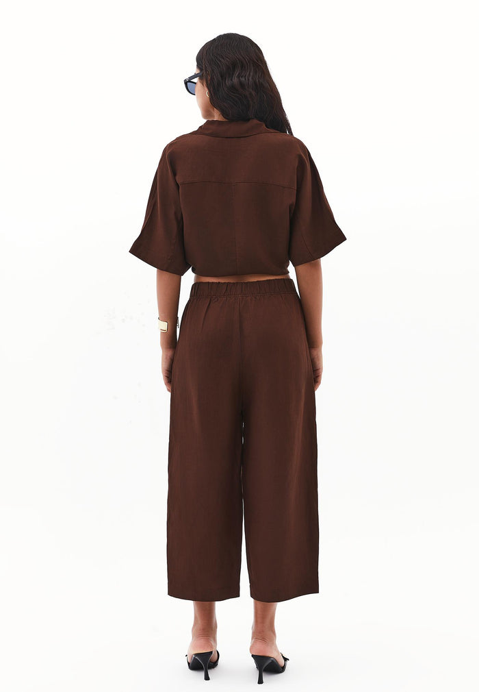 Balloon Form Pants - CHICORY COFFEE