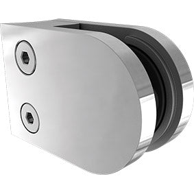 Balustrade Pool Fence Glass Clamp Round Back 316 Stainless Steel, 8 & 10 & 12mm - Image 1