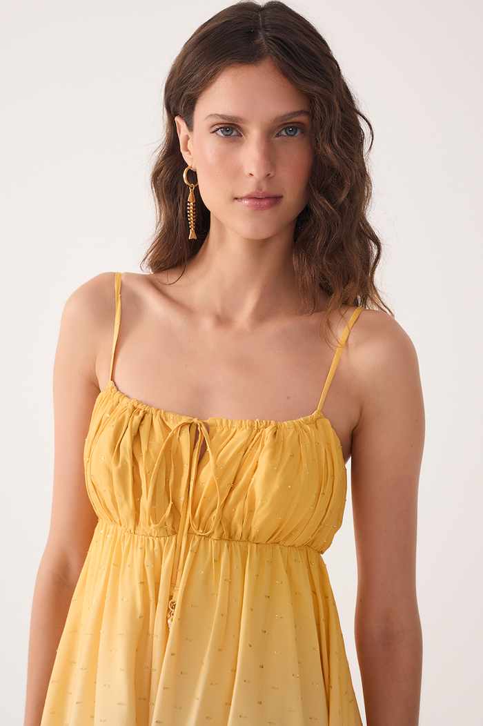 Bicolor Nascente Ruched Lurex Mini Dress_5