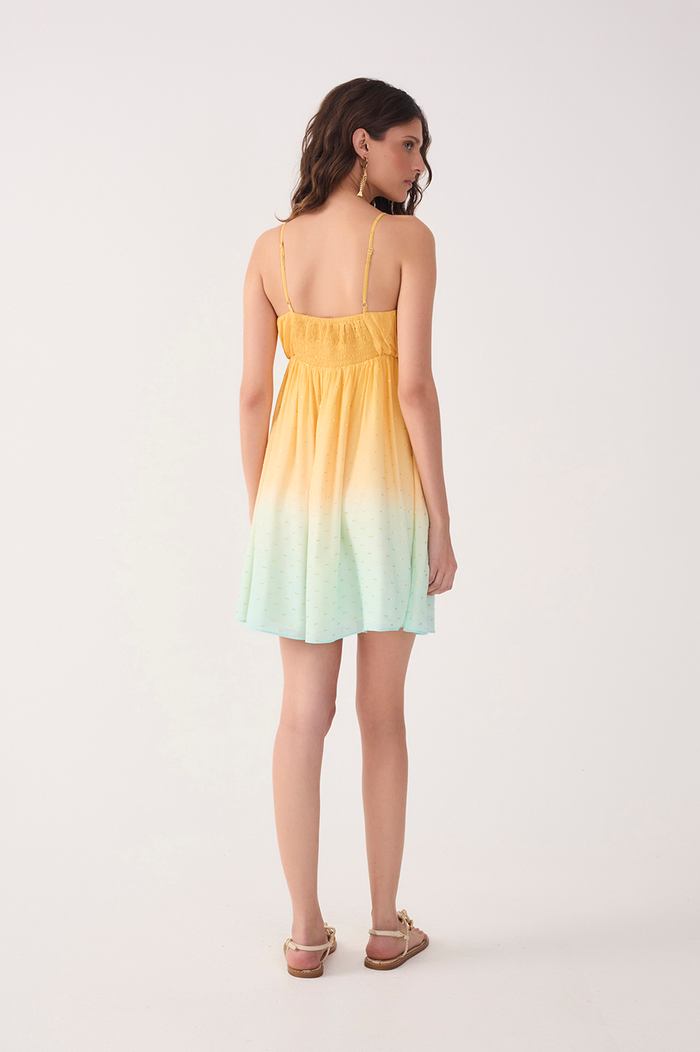 Bicolor Nascente Ruched Lurex Mini Dress_6