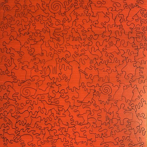 Big Stick Studio- Dogs Wooden Puzzle