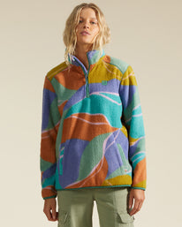 Billabong A Division Boundary Mock 3 Half Zip Pullover Sweatshirt