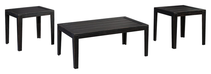 Birstrom T227-13 BlackBrown Occasional Table Set 3CN